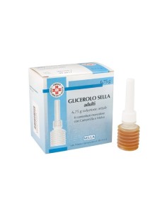 Glicerolo Sella Adulti 6,75g Soluzione Rettale 6 Contenitori Monodose con Camomilla e Malva